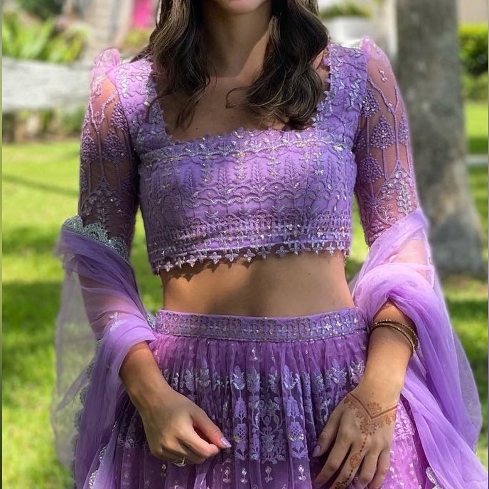 Beautiful handmade and authentic 3 piece lehenga set from Pernia’s Pop Up Shop